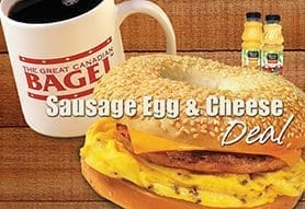 Sausage Egg And Cheese Deal